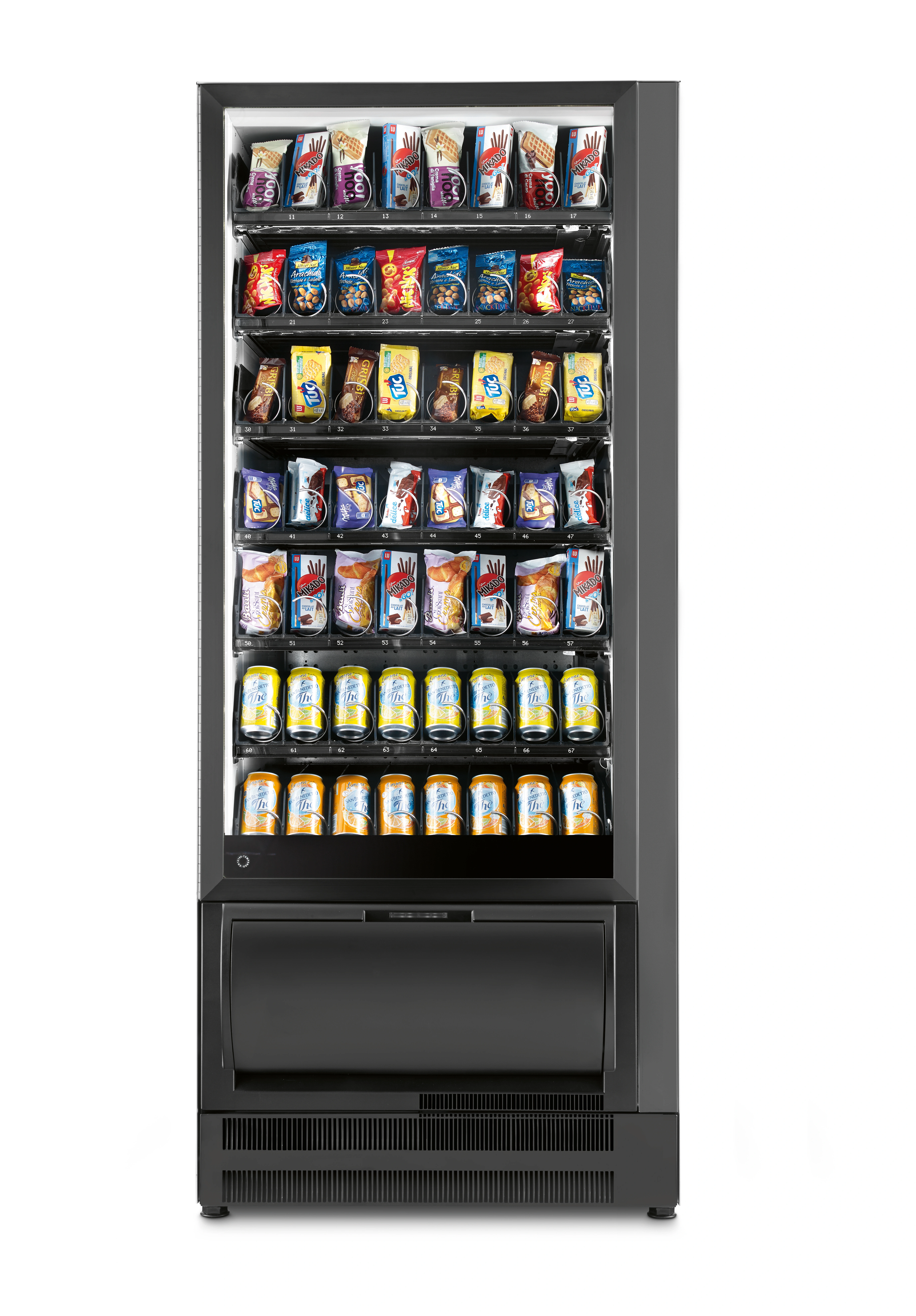 Snacks e bebidas frias